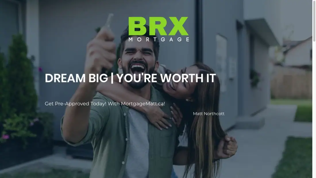 The Mortgage Matt Team website homepage preview