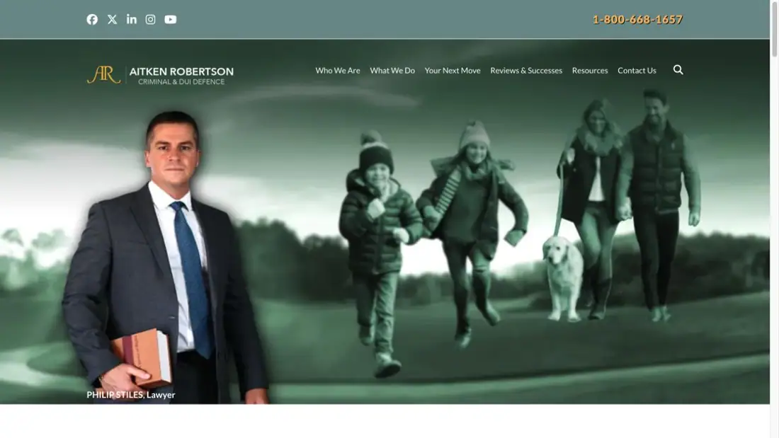 Aitken Robertson website homepage preview